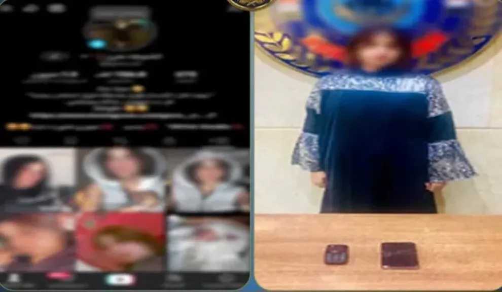 ضبط صانعة محتوى تنشر فيديوهات خادشة للحياء في حلوان