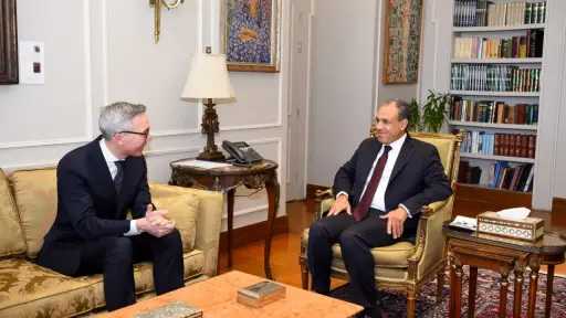 وزير الخارجية يلتقي الرئيس التنفيذي لشركة ”سكاتك” النرويجية وزير الخارجية يلتقي الرئيس التنفيذي لشركة ”سكاتك” النرويجية