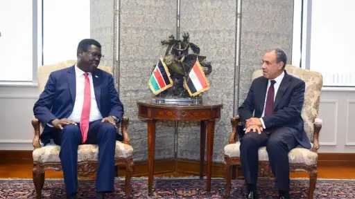 وزير الخارجية يستقبل نظيره الجنوب سوداني ويبحثان سبل... وزير الخارجية يستقبل نظيره الجنوب سوداني ويبحثان سبل تعزيز العلاقات الثنائية
