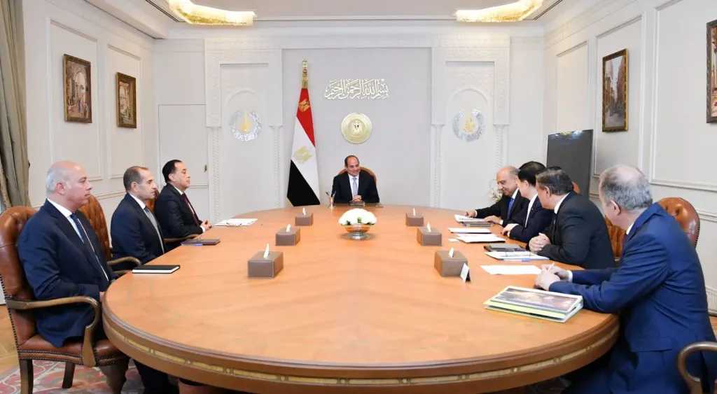 الرئيس السيسي يستقبل رئيس مجلس إدارة شركة GCL الصينية
