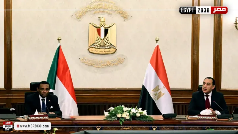 مدبولي يبحث مع مجلس الوزراء الانتقالي للسودان سبل تعزيز العلاقات الثنائية.. ملف نهر النيل الأبرز