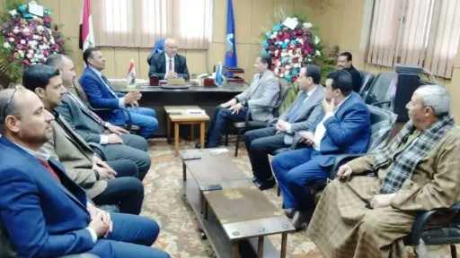 وكيل الزراعة بالبحيرة يستقبل مسئولي الإصلاح الزراعي لمناقشة طلبات المزارعين