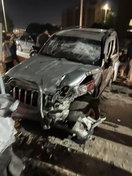 تفاصيل حادث سيارة العلم الإسرائيلي بكرداسة