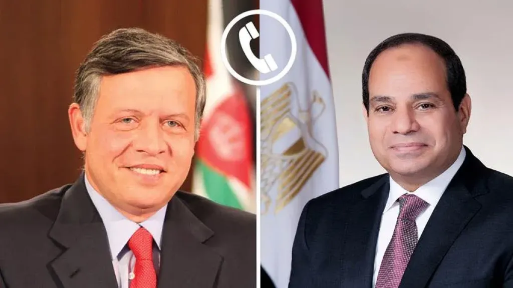السيسي يؤكد تضامن مصر مع الأردن ويدعو لاحتواء التصعيد