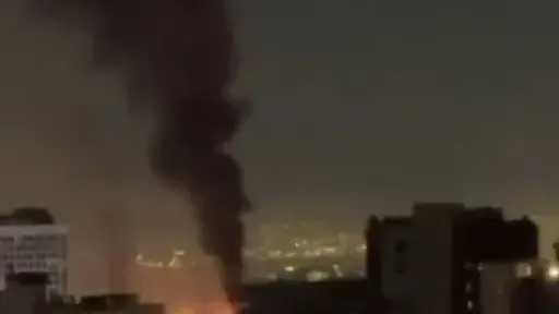 قصف يستهدف الإذاعة والتلفزيون الإيرانية