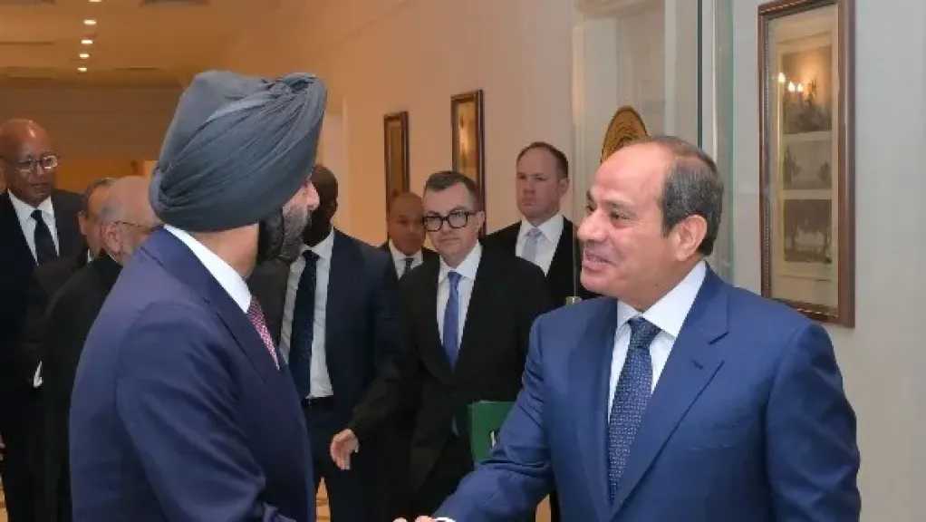 الرئيس السيسي يستقبل رئيس مجموعة البنك الدولي