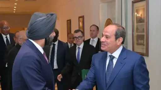 الرئيس السيسي يستقبل رئيس مجموعة البنك الدولي