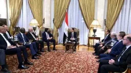 مدبولى يلتقى رئيس مجموعة البنك الدولى فى إطار زيارته الرسمية الأولى لمصر