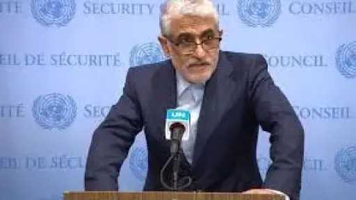 سفير إيران بالأمم المتحدة: سنواصل الدفاع عن أنفسنا... سفير إيران بالأمم المتحدة: سنواصل الدفاع عن أنفسنا ما دام “العدوان” مستمراً