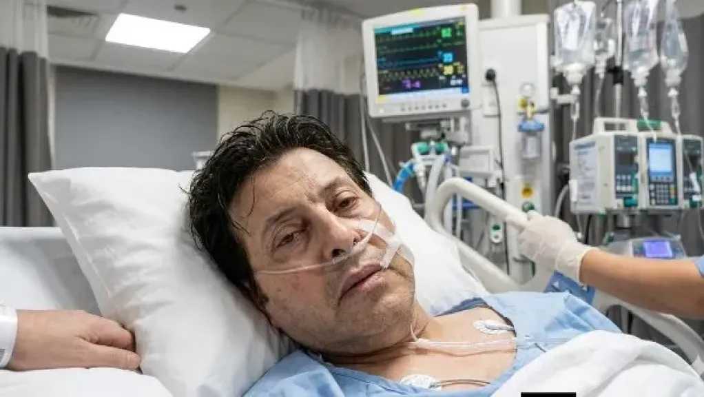 صورة مفبركة بالذكاء الاصطناعي لـ هاني شاكر على فراش المرض