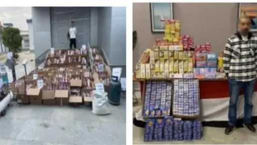 الأمن العام يضبط أكثر من مليون قطعة ألعاب نارية