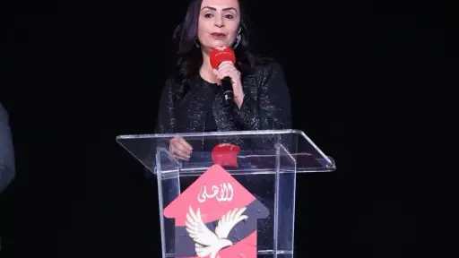 مايا مرسي: نقدر دور مؤسسة الأهلي في دعم أبناء غزة.. والوزارة تدعم مشروع «100 بيت»