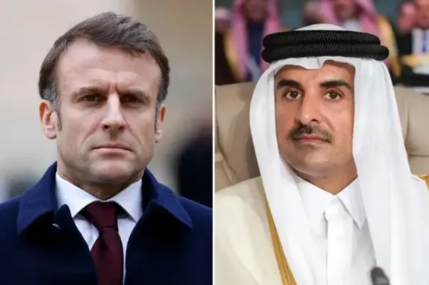 أمير قطر والرئيس الفرنسي يؤكدان أهمية تعزيز التعاون الدفاعي والشراكة الاستراتيجية