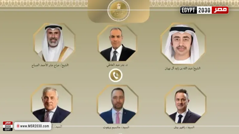وزير الخارجية وعدد من نظرائه