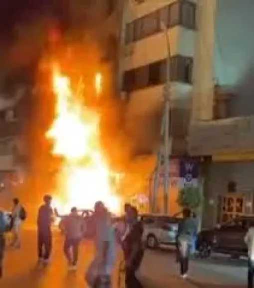 4 مصابين في انفجار فرن غاز بمطعم بمنطقة الاستاد في طنطا