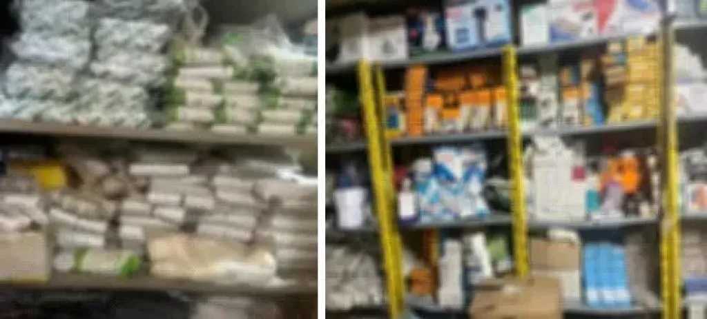 ضبط مليون قطعة مستلزمات طبية مجهولة المصدر بمخزن غير مرخص بالسيدة زينب