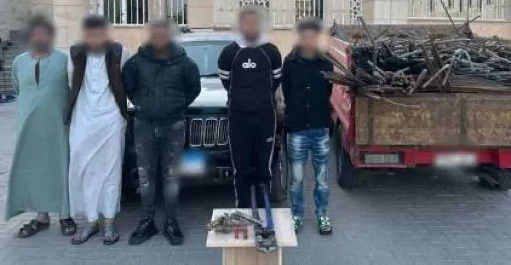 ضبط ”سلاح ومخدرات” مع لصوص المواقع الإنشائية بالمرج