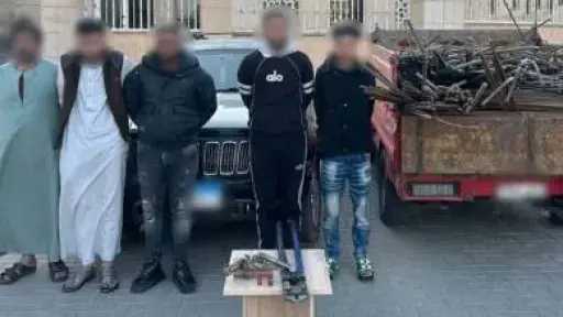 ضبط ”سلاح ومخدرات” مع لصوص المواقع الإنشائية بالمرج