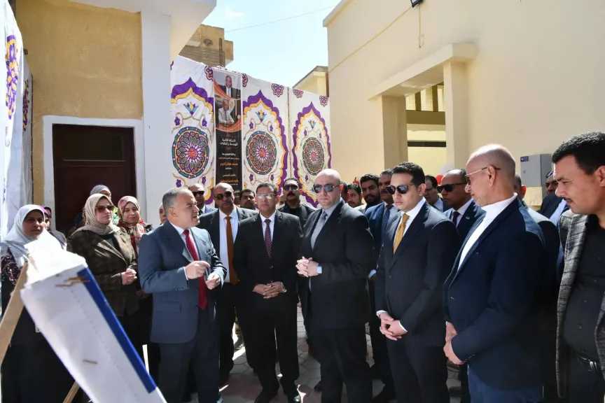 محافظ الفيوم يفتتح مشروع إحلال وتجديد محطة رفع صرف صحي المحافظة