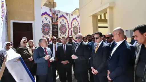 محافظ الفيوم يفتتح مشروع إحلال وتجديد محطة رفع صرف صحي المحافظة