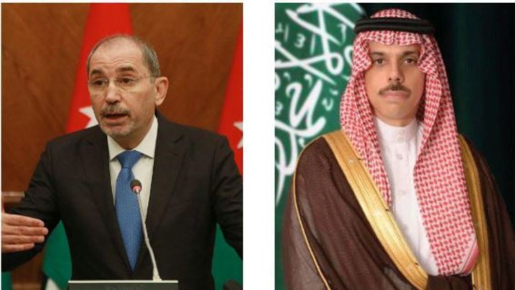 وزير الخارجية الأردني ونظيره السعودي