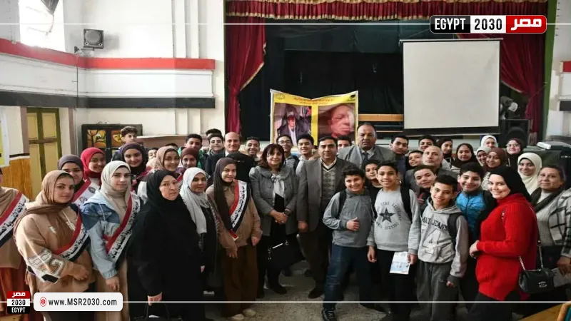 السكة الحديد تنظم ندوة توعية لطلبة مدارس المحلة الكبرى لتعزيز أخلاقيات التعامل مع المرافق العامة