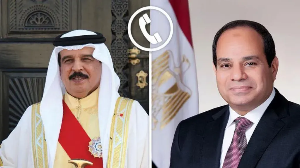السيسي يؤكد لملك البحرين دعم مصر لأمن الخليج ورفض الاعتداءات الإيرانية