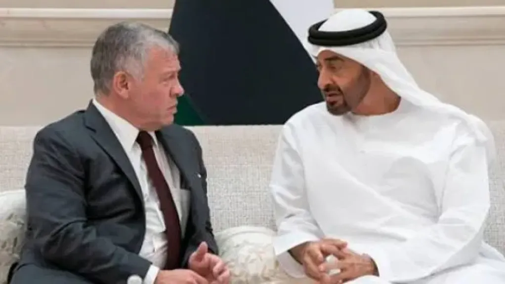 عاهل الأردن ورئيس الإمارات