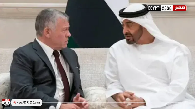 عاهل الأردن ورئيس الإمارات