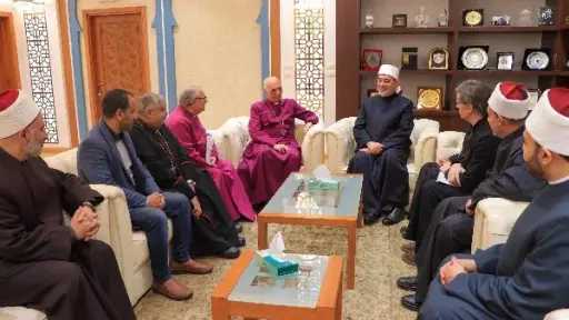 رئيس الكنيسة الأسقفية يهنئ فضيلة المفتي بمناسبة عيد الفطر المبارك