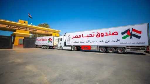 مصر تواصل تقديم المساعدات الإنسانية والإغاثية للأشقاء الفلسطينيين بقطاع غزة