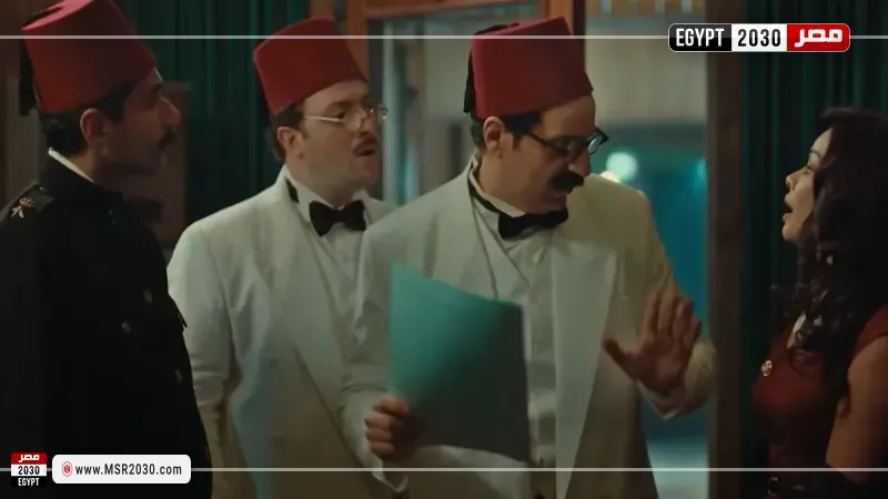 أحمد أمين وميشيل ميلاد في مسلسل النص الثاني 