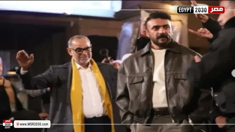 محمود البزاوي وأحمد العوضي في مسلسل علي كلاي 