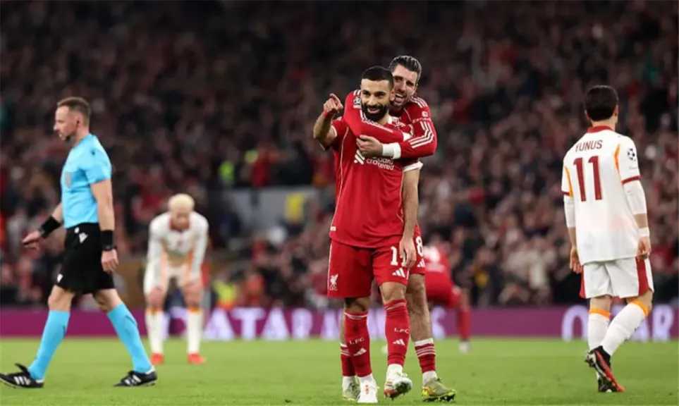 ليفربول يكتسح جالطة سراي برباعية نظيفة ويتأهل لربع نهائي دوري أبطال أوروبا