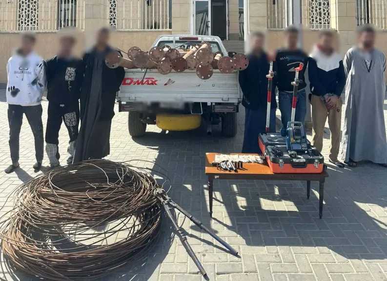 ضبط 5 أشخاص لسرقة مواقع تحت الإنشاء فى العاصمة الإدارية