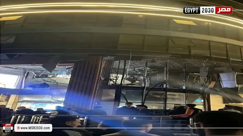 حريق مول تجاري بدمياط