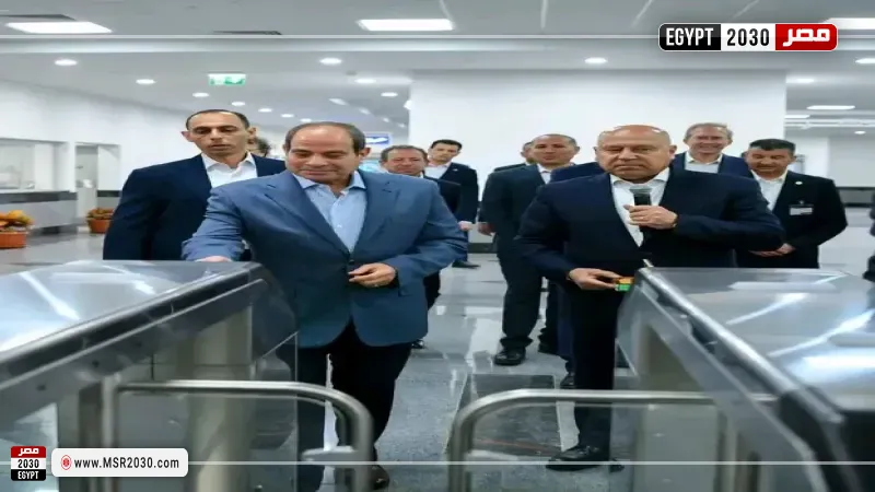 الرئيس السيسي يفتتح مونوريل شرق النيل