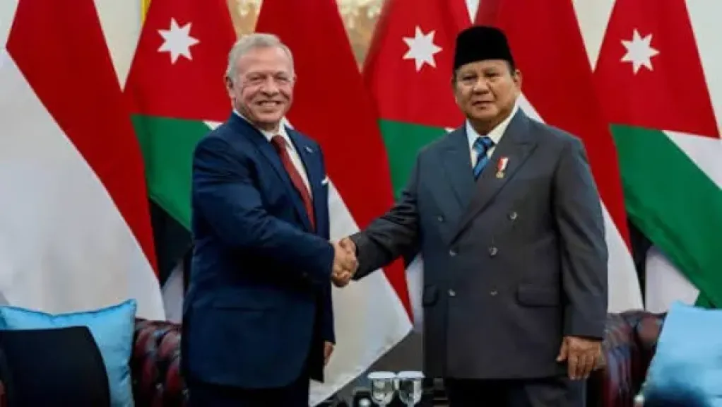 ملك الأردن والرئيس الإندونيسي