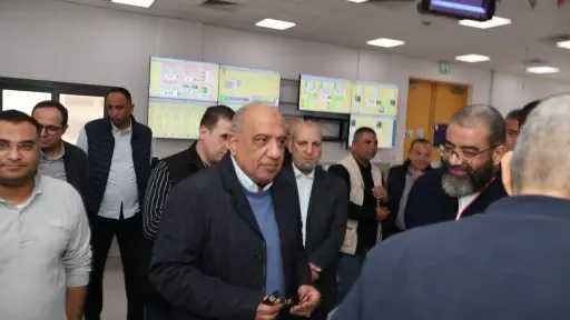 وزير الكهرباء يتفقد محطة كهرباء بنى سويف المركبة ويتابع معدلات استهلاك الوقود