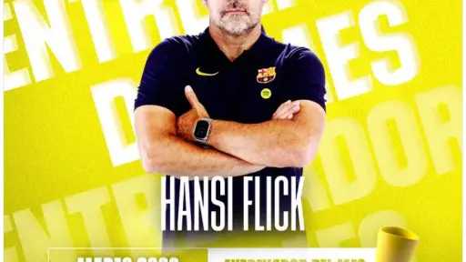 هانز فليك يتوج بجائزة أفضل مدرب في الدوري الإسباني بعد شهر مثالي لبرشلونة