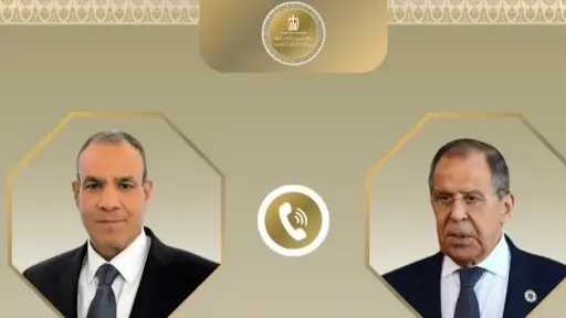 وزير الخارجية يبحث هاتفيا مع نظيره الروسي جهود خفض التصعيد بالإقليم