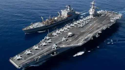 تعرف على أخر تطورات وصول حاملة الطائرات الأمريكية جرالد فورد إلى كريت