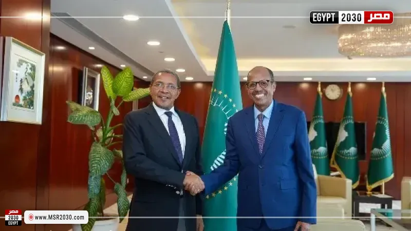 رئيس مفوضية الاتحاد الإفريقي يبحث مع رئيس تنزانيا الأسبق تطورات القرن الإفريقي وجهود السلام