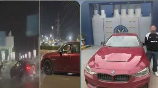 ضبط قائد سيارة لأدائه حركات استعراضية بمدينة 6 أكتوبر وتعريضه المواطنين للخطر