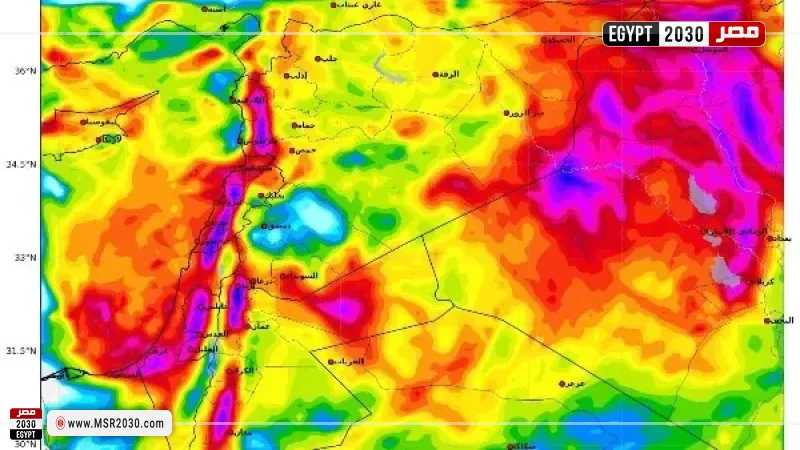 خرائط المركز العربي للمناخ