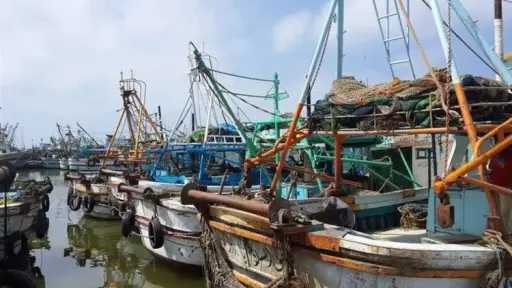 توقف حركة الملاحة والصيد بميناء البرلس وسواحل المحافظة الشمالية لسوء الأحوال الجوية