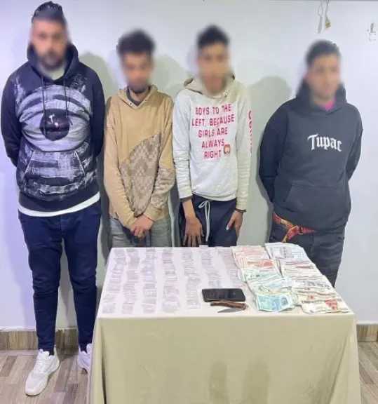 ضبط 4 أشخاص بترويج المخدرات فى مدينة6 أكتوبر  وحيازة سلاح أبيض