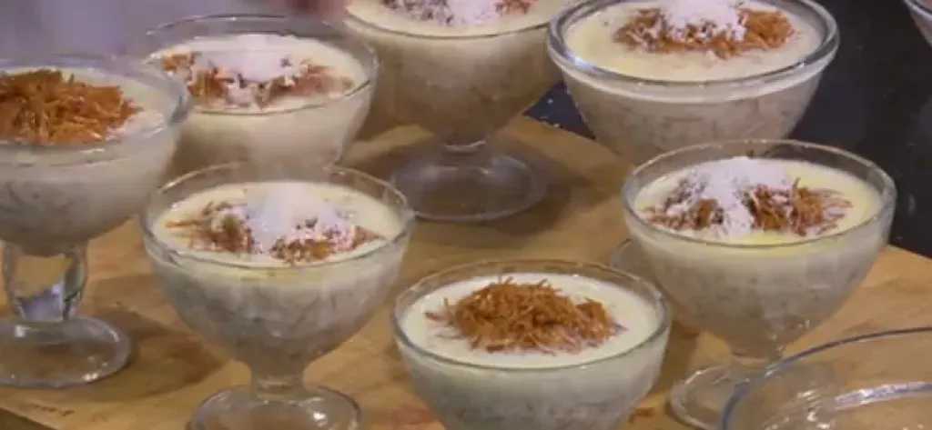 طريقة عمل مهلبية البليلة بالشعرية