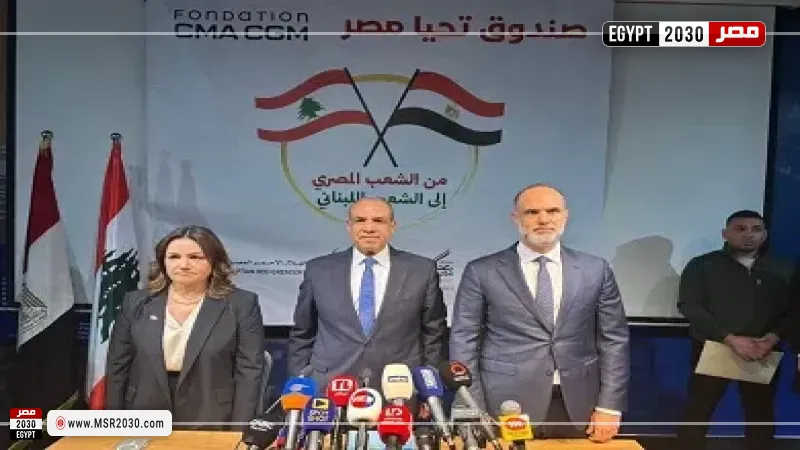 وزير الخارجية يسلم 1000 طن من المساعدات الإغاثية خلال زيارته لبيروت