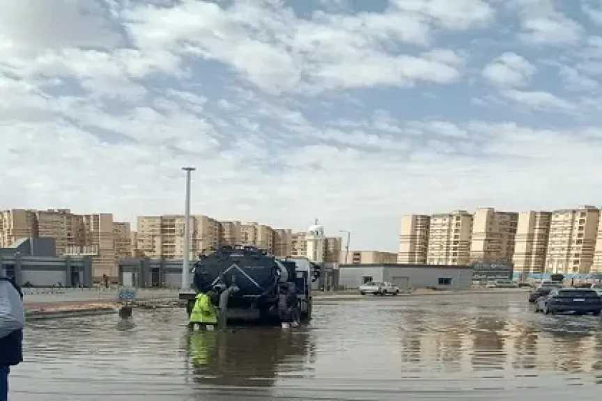 مياه الشرب بالجيزة: تعامل فوري مع مياه الأمطار ورفع درجة الاستعداد القصوى